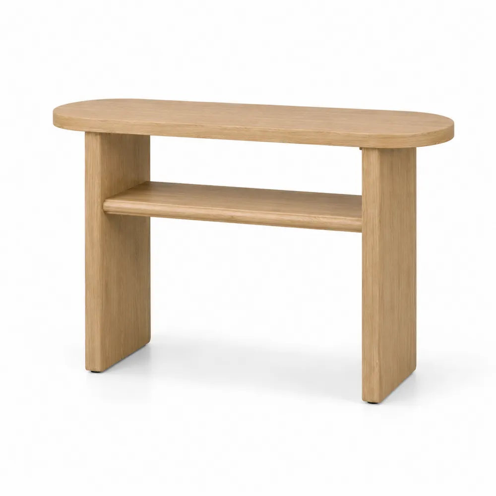 Console in Legno con Ripiano Aggiuntivo